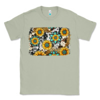 Matcha gemstone sunflower cowhide background Classic Tee - Jasminsmagicworld