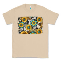 Mushroom gemstone sunflower cowhide background Classic Tee - Jasminsmagicworld