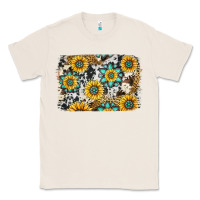 Natural gemstone sunflower cowhide background Classic Tee - Jasminsmagicworld