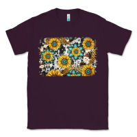 Plum gemstone sunflower cowhide background Classic Tee - Jasminsmagicworld