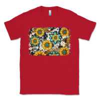 Red gemstone sunflower cowhide background Classic Tee - Jasminsmagicworld
