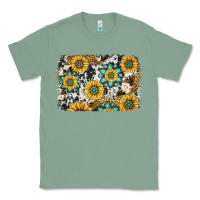 Sage gemstone sunflower cowhide background Classic Tee - Jasminsmagicworld