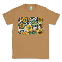 Toasted Coconut gemstone sunflower cowhide background Classic Tee - Jasminsmagicworld