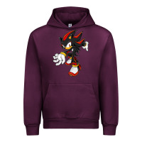 Mauve Wine Shadow The Hedgehog Urban Hoodie - linhVisuals