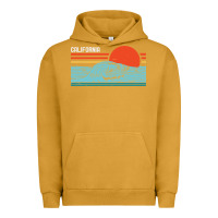 Pigment Peanut Butter vintage california wave surf retro 80s california beach surfing Urban Hoodie - linhVisuals