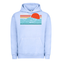 Pigment Grape Ice vintage california wave surf retro 80s california beach surfing Urban Hoodie - linhVisuals