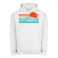 Pigment Lunar Rock vintage california wave surf retro 80s california beach surfing Urban Hoodie - linhVisuals