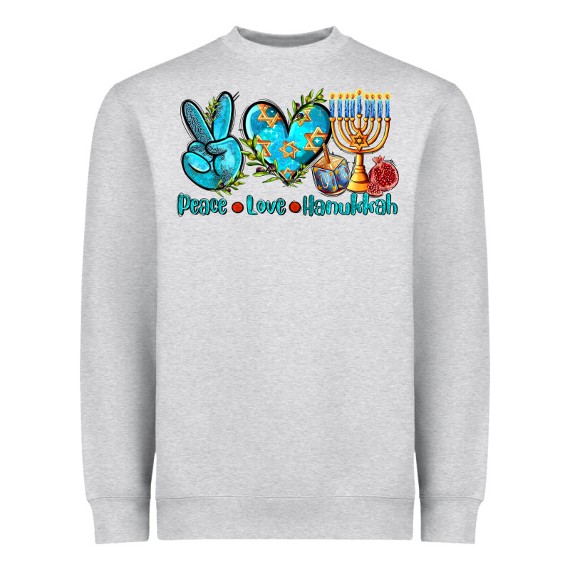Peace Love Hanukkah Heavyweight Sweatshirt by AdoDesignShop | Teevron