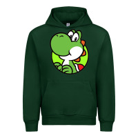 Forest Green Yoshi Anime Urban Hoodie - linhVisuals