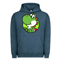 Pigment Midnight Navy Yoshi Anime Urban Hoodie - linhVisuals