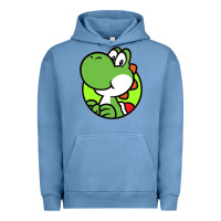 Pigment Pebble Blue Yoshi Anime Urban Hoodie - linhVisuals