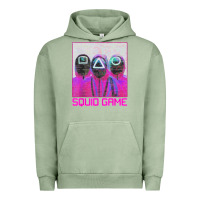 Pigment Oil Green spoky squids games Urban Hoodie - linhVisuals
