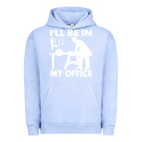 Pigment Grape Ice i'll be in my office carpenter woodworking Urban Hoodie - linhVisuals