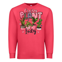 Cardinal crazy plant lady houseplants Premium Sweatshirt - JahusDesignShop