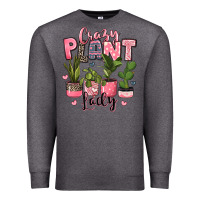Charcoal Heather crazy plant lady houseplants Premium Sweatshirt - JahusDesignShop