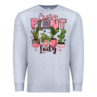 Heather Grey crazy plant lady houseplants Premium Sweatshirt - JahusDesignShop