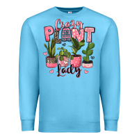 Ocean Blue crazy plant lady houseplants Premium Sweatshirt - JahusDesignShop