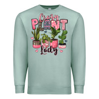 Seafoam crazy plant lady houseplants Premium Sweatshirt - JahusDesignShop