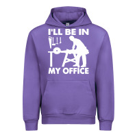 Tulip i'll be in my office carpenter woodworking Urban Hoodie - linhVisuals