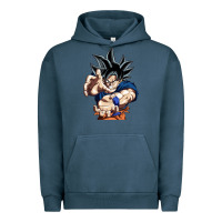 Pigment Midnight Navy goku utra instinct Urban Hoodie - linhVisuals