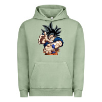 Pigment Oil Green goku utra instinct Urban Hoodie - linhVisuals