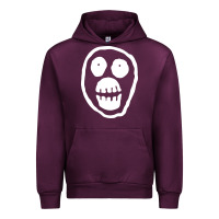 Mauve Wine the mighty boosh monkey skull Urban Hoodie - linhVisuals