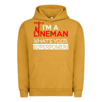 Pigment Peanut Butter im a lineman whats your superpower Urban Hoodie - linhVisuals