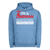 Pigment Pebble Blue im a lineman whats your superpower Urban Hoodie - linhVisuals