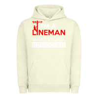 Pigment Pistachio im a lineman whats your superpower Urban Hoodie - linhVisuals