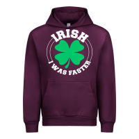 Mauve Wine irish i was faster Urban Hoodie - linhVisuals