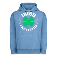 Pigment Pebble Blue irish i was faster Urban Hoodie - linhVisuals