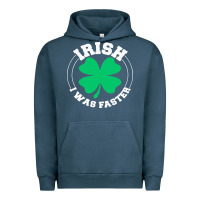 Pigment Midnight Navy irish i was faster Urban Hoodie - linhVisuals