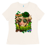 Bone St. Patrick's Day Cow Ladies Tee - HowdyJamesFarm