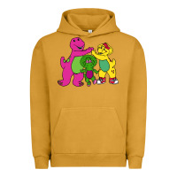 Pigment Peanut Butter barney legendary Urban Hoodie - linhVisuals