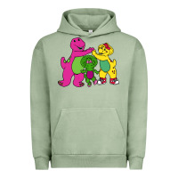 Pigment Oil Green barney legendary Urban Hoodie - linhVisuals
