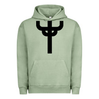 Pigment Oil Green red-judas-priest cross Urban Hoodie - linhVisuals