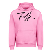 Fuchsia Pink Kendrick lamar sign black Urban Hoodie - linhVisuals