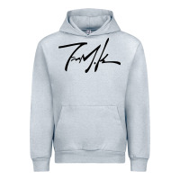 Heather Grey Kendrick lamar sign black Urban Hoodie - linhVisuals