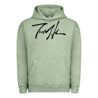Pigment Oil Green Kendrick lamar sign black Urban Hoodie - linhVisuals
