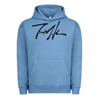 Pigment Pebble Blue Kendrick lamar sign black Urban Hoodie - linhVisuals