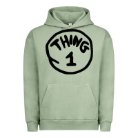 Pigment Oil Green thing 1 thing 2 buddies lover Urban Hoodie - linhVisuals