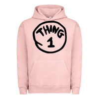 Pigment Salmon thing 1 thing 2 buddies lover Urban Hoodie - linhVisuals