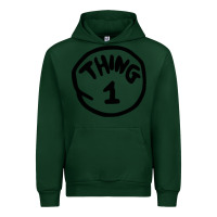Forest Green thing 1 thing 2 buddies lover Urban Hoodie - linhVisuals