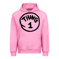 Fuchsia Pink thing 1 thing 2 buddies lover Urban Hoodie - linhVisuals