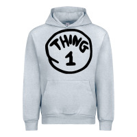 Heather Grey thing 1 thing 2 buddies lover Urban Hoodie - linhVisuals
