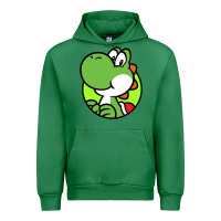 Emerald Cartoon Yoshi Urban Hoodie - linhVisuals