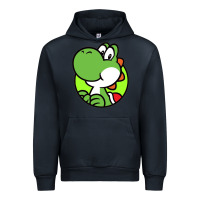 Navy Cartoon Yoshi Urban Hoodie - linhVisuals