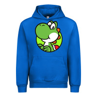 Cobalt Cartoon Yoshi Urban Hoodie - linhVisuals