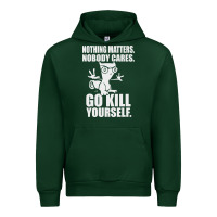 Forest Green kill yourself classic foamy the squirrel Urban Hoodie - linhVisuals