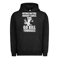 Pigment Black kill yourself classic foamy the squirrel Urban Hoodie - linhVisuals